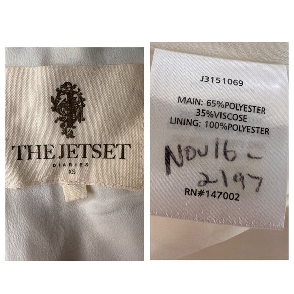 The Jetset Diaries Sahara Fringe Mini Skirt Women XS White Asymmetrical Tassel - Picture 6 of 16